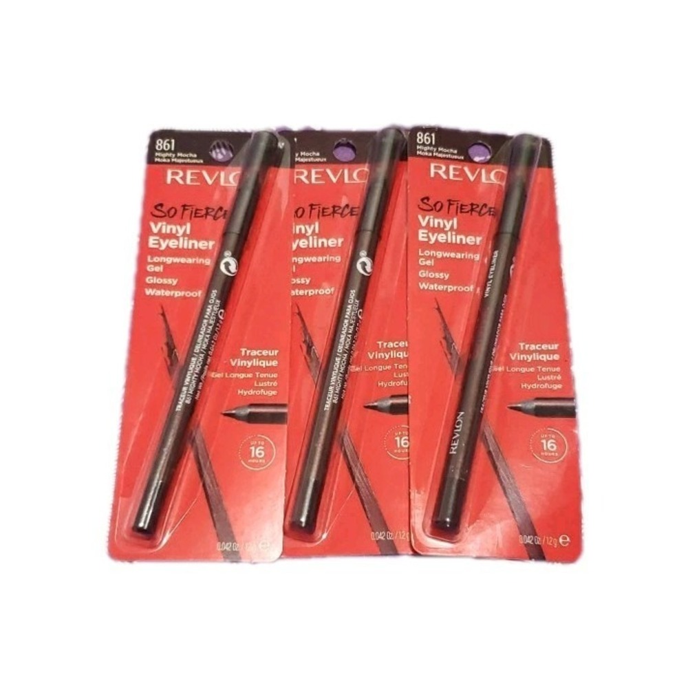 Revlon So Fierce! Waterproof Vinyl Gel Eyeliner Pencil, 861 Mighty Mocha